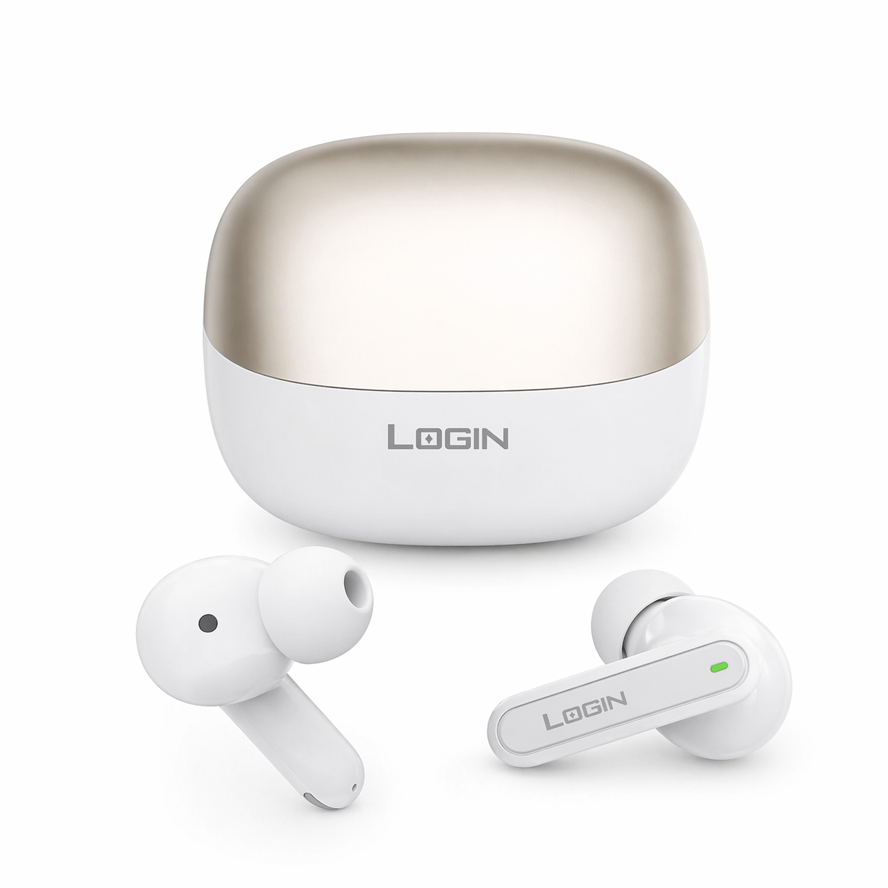 Login Wireless Bluetooth Earbuds with Charging Case