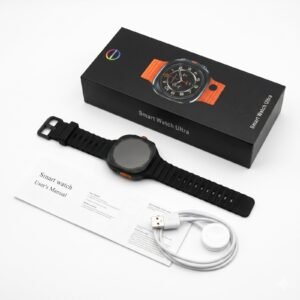 Smart Watch Ultra with Wireless Charging & Silicone Strap