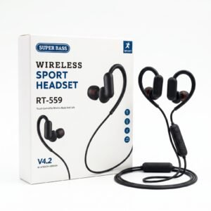 RT-559 Wireless Sport Earphones with Ear Hooks & Super Bass